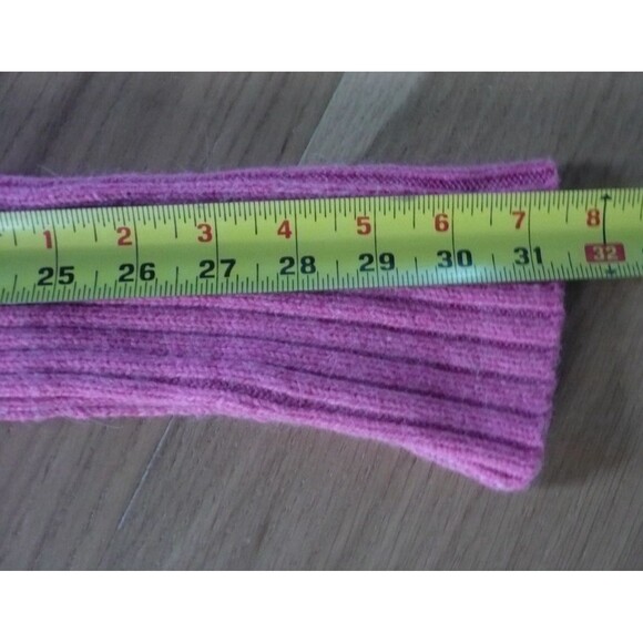 Vtg Y2K American Eagle Outfitters Preppy Pink L Fuzzy Angora Sweater Feminine - Picture 14 of 14